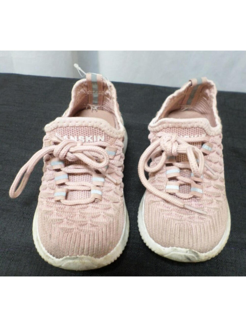DESIGNER DANSKIN STUNT-G KNIT LACE UP RUNNING WALKING PINK SHOES WOMEN'S SIZE 11